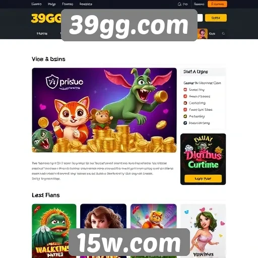 Explorando a interface do 39gg.com