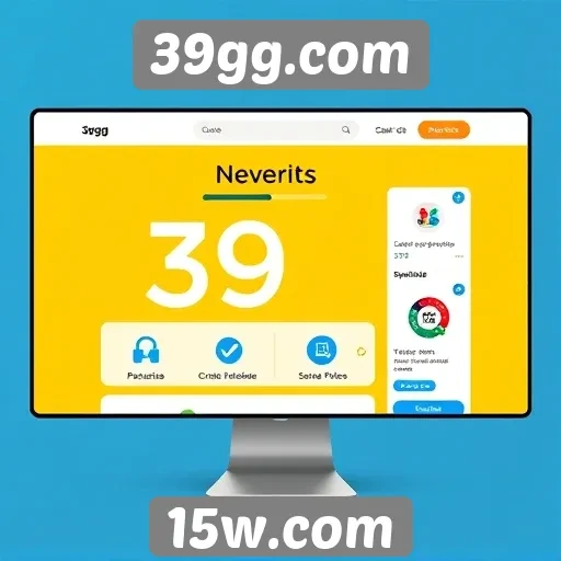 Interface do usuário do site 39gg.com é intuitiva